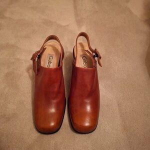 Gabor Brown Leather Heels